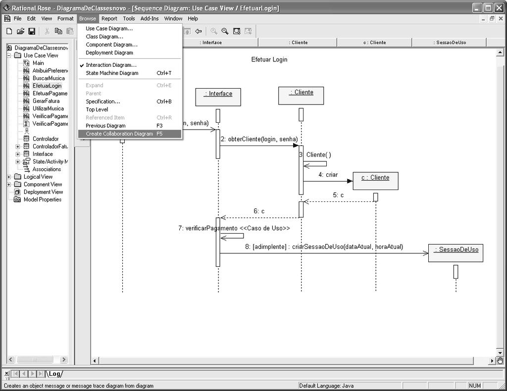 CRIANDO DIAGRAMAS DE COLABORAÇÃO A PARTIR DE DIAGRAMAS