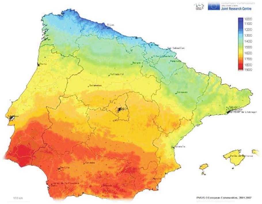 VAMOS APROVEITAR A ENERGIA DO SOL Portugal é, na Europa, um dos países que recebe índices mais elevados de radiação solar por unidade de superfície (entre 2.000 e.