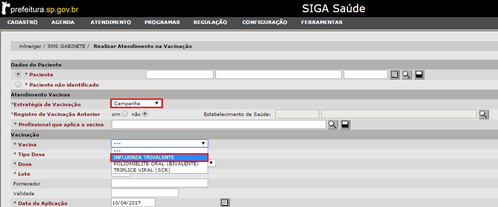 D2, de acordo com o público alvo. No entanto, para validar os dados da Campanha as doses aplicadas devem ser registradas no site por meio do endereço eletrônico http://sipni.datasus.gov.br.