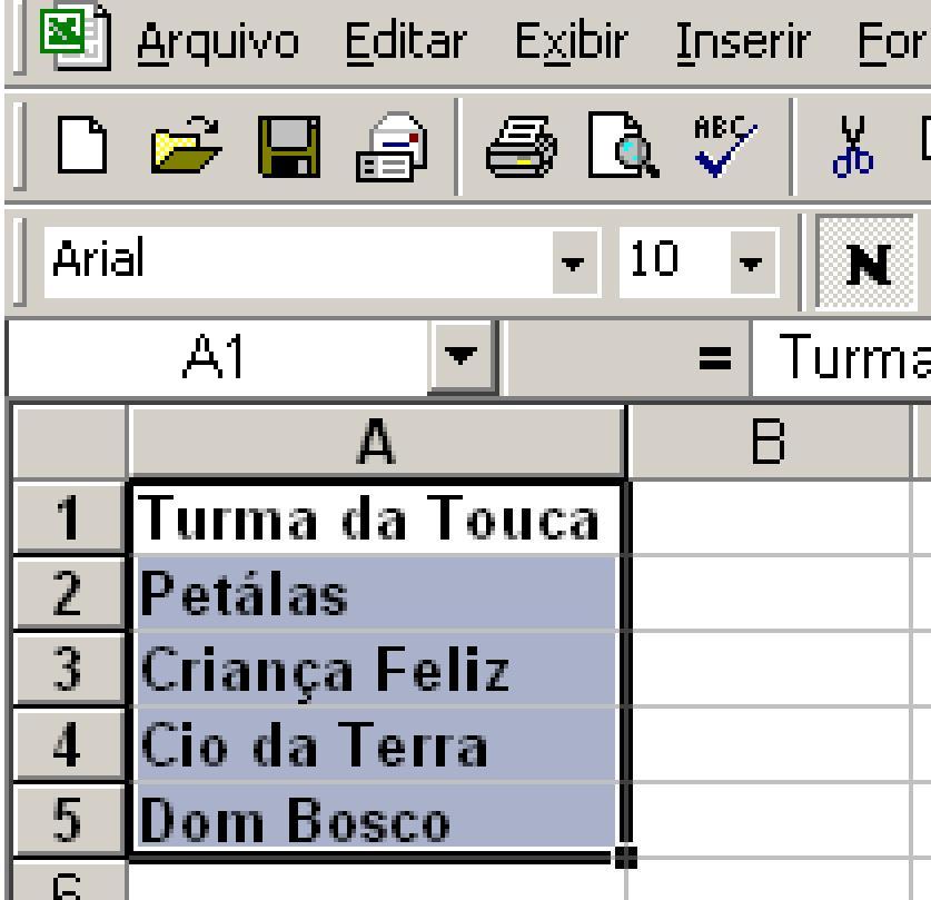 Organize, ordene e extraia valores de uma planilha 2.