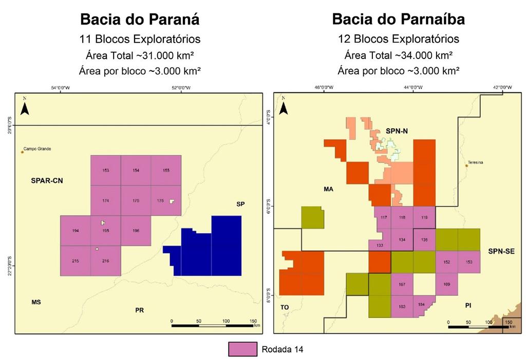 Bacia do Paraná (Setor SPAR-CN) A Bacia do Paraná está localizada em um contexto geopolítico muito atrativo, na região mais industrializada da América do Sul.