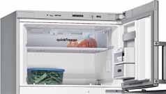 forma rápida. As funções super refrigeração e super congelação permitem um incremento extra de ar frio no refrigerador e congelador, respectivamente.