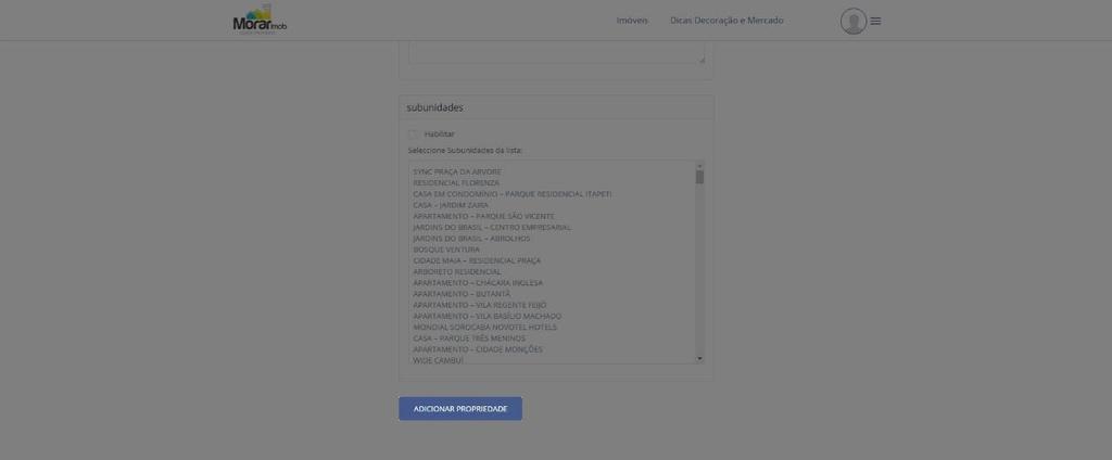 9 PUBLICAR ANÚNCIO Ao inserir todas as informações, clique adicionar propriedade e seu anúncio será publicado.