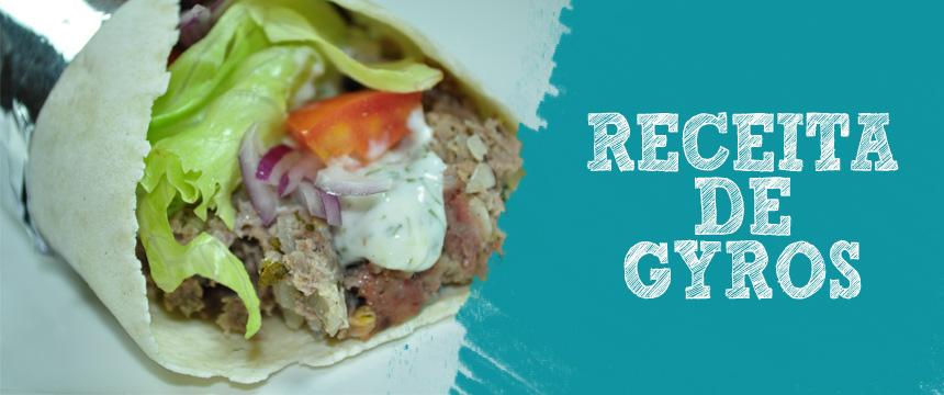 Receita: Gyros, o Sanduíche Grego Hoje ensinaremos a fazer o Gyros, que é uma comida grega de rua basicamente como o nosso churrasquinho, ou cachorro quente.