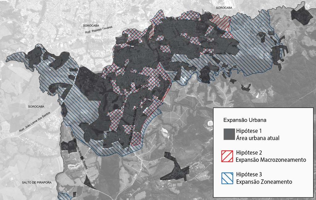 Prognóstico Projeções de expansão urbana -