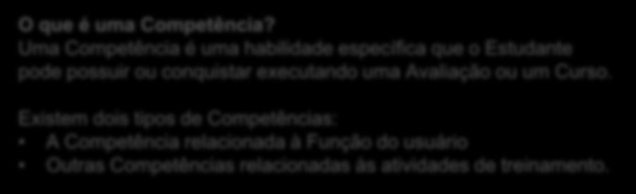 7. Verifique suas Competências Meta: o Estudante verifica as Competências adquiridas. DICA O que é uma Competência?