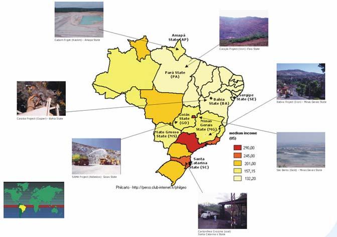 Brasil: 15 municípios de base mineradora e