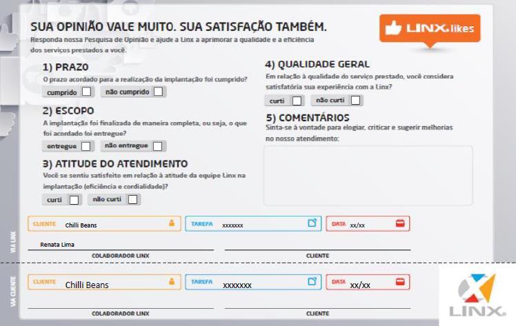 16 VALIDAÇÃO DA IMPLANTAÇÃO Após termino de Treinamento presencial, consultor apresentará Termo de Aceite para validação de conclusão de implantação, juntamente com Linx.