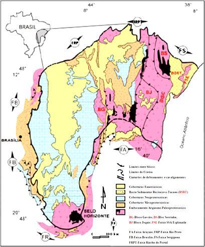 16 plutônicas com grande variedade composicional, expostas no extremo sul do cráton (Cinturão Mineiro) e na porção nordeste, no estado da Bahia (TEIXEIRA et al, 2000).