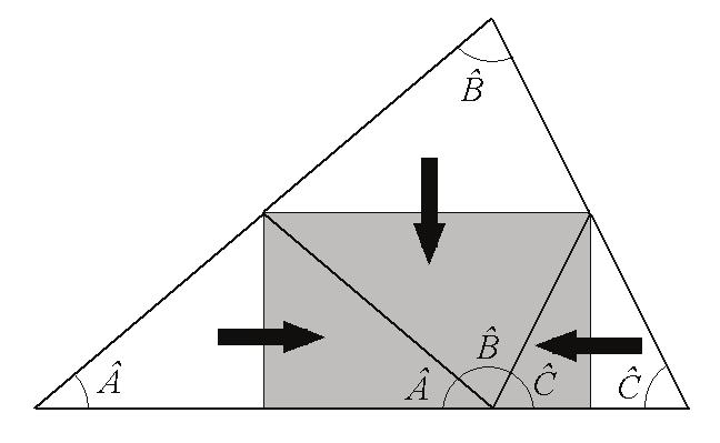 Em um triâgulo retâgulo, o maior lado é chamado hipoteusa e os outros dois lados (adjacetes ao âgulo reto) são chamados catetos Um resultado muito famoso evolvedo este tipo de triâgulo é cohecido