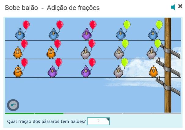 6 Pe rgunt e : Agora a pergunta é que fração dos pássaros tem balões? A resposta é. P e rgunt e : Como nós fazemos isso? As respostas podem variar.