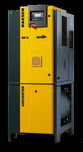 Compressores de parafuso KAESER sistemas completos até 22kW Comando do compressor SIGMA CONTROL 2 A unidade operacional está equipada