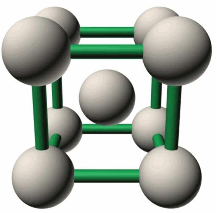Sistema cúbico 2. ESTRUTURA CRISTALINA No sistema cúbico os átomos podem ser agrupados em 3 diferentes tipos de repetição.
