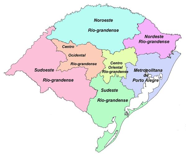 31 Figura 1 Delimitações das Mesorregiões do Rio Grande do Sul. Fonte: IBGE, 2010. 5.