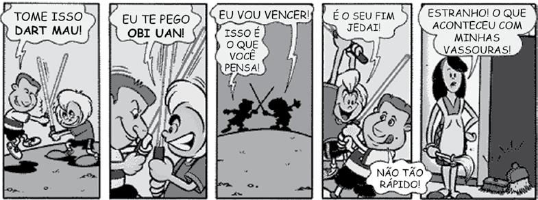 Língua Portuguesa - 5º ano DO Ensino Fundamental SPAECE 2015 Nível 2 - De 125 a 150 pontos Realizar inferência em textos não verbais e que conjugam linguagem verbal e não verbal, como tirinhas.