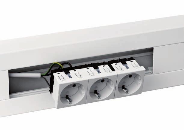 Instalar com inteligência. O princípio do Modul 45 O complemento perfeito para as calhas técnicas Rapid 45-2: aparelhagens da série OBO Modul 45, fabricadas por nós.