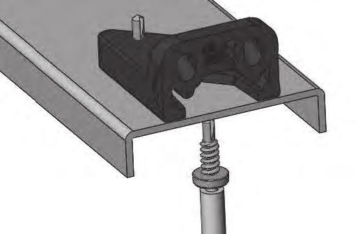 Utilizando um x-acto, remova cuidadosamente as quatro patilhas no perímetro do suporte do bloco de apoio.