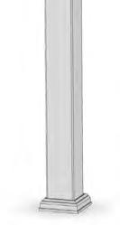 1 3 Instale os postes de 10x10 cm nos locais predeterminados, cubra-os com as respetivas capas e verifique o espaçamento.