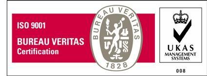 UKAS A marca do UKAS deve ser usada sempre em conjunto com a marca do Bureau Veritas Certification: Marca Combinada.
