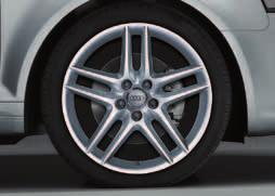 As quatro tampas para válvulas, em metal com o logotipo Audi, protegem as válvulas do pó, sujidade e humidade. Para válvulas de borracha, metal ou alumínio.