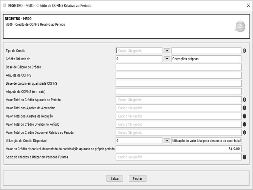 No caso de operações e documentos informados nos referidos blocos em que os campos CST_COFINS se refiram a créditos comuns a mais de um tipo de receitas (CST 53, 54, 55, 56, 63, 64, 65 e 66), o PVA