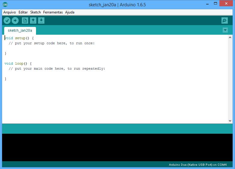 IDE ARDUINO DUE A IDE (Interface de Desenvolvimento) pode ser baixada do site :