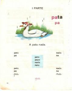 Exemplo de lição da Cartilha Sodré, de Stahl Sodré,SODRÉ, Benedita Stahl. Cartilha Sodré. 230ªed., São Paulo: Cia Ed. Nacional, 1965.