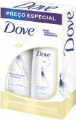 7 Kit Dove shampoo 400ml + condicionador 200ml Creme dental Colgate Tripla Ação Leve