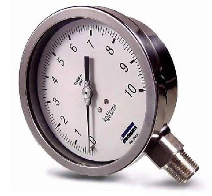 Manômetro de Bourdon Manômetro de Pressão Diferencial Este tipo construtivo, é adequado para medir a diferença de pressão entre