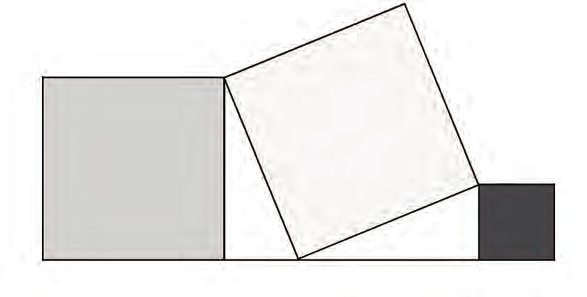 Questão C Um artista plástico deseja fazer o painel Quadrados conforme a figura a seguir. C.a) Considerando que a medida do lado cinza escuro é 120 cm e que a do quadrado preto é 50 cm, qual é a medida do lado do quadrado cinza claro?