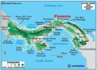 Panamá População 3,9 milhões