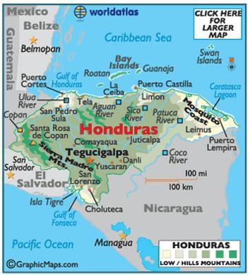 Honduras População 8,2 milhões PIB Milhões