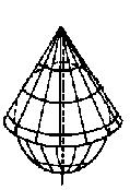 Classificação das Projeções (segundo o tipo de superfície de projeção) Cônica: Obtém-se o mapa imaginando-o desenhado num cone envolvendo uma esfera. Podem ser tangentes ou secantes.