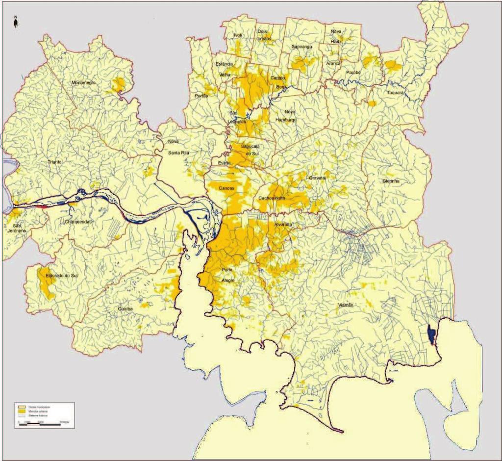 99 Os municípios incluídos no inventário foram: Araricá, Alvorada, Cachoeirinha, Campo Bom, Canoas, Charqueadas, Dois Irmãos,