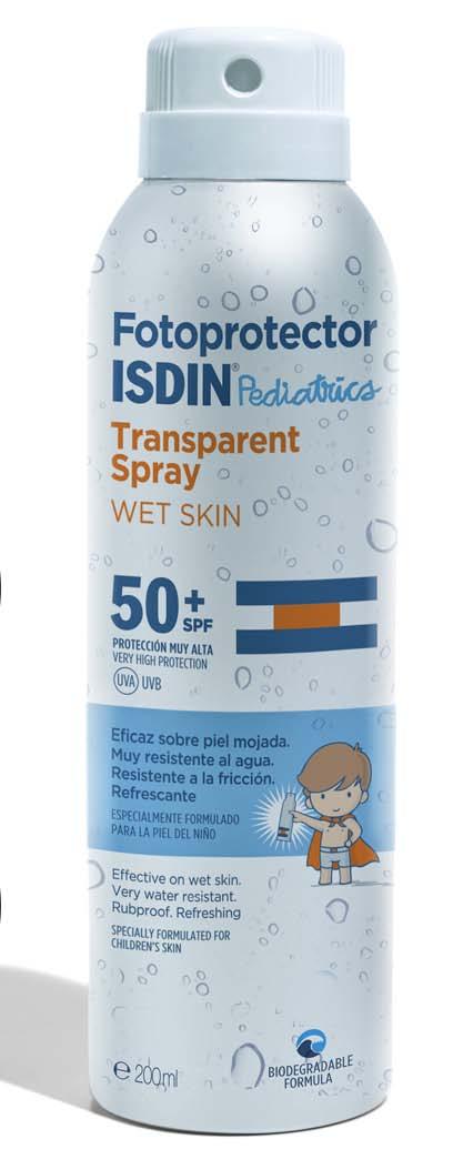 Fotoprotector ISDIN Transparent Spray WET SKIN E se não tivesse de esperar que se secassem?