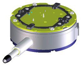 (1) (2) Os limitadores (1) podem ser movidos sem interferência com a trava do visor (2).