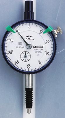 Séries 2 à prova d'água, graduação 0,01mm & 0,001mm Relógios à prova d'água possuem visor com diâmetro de 7mm.