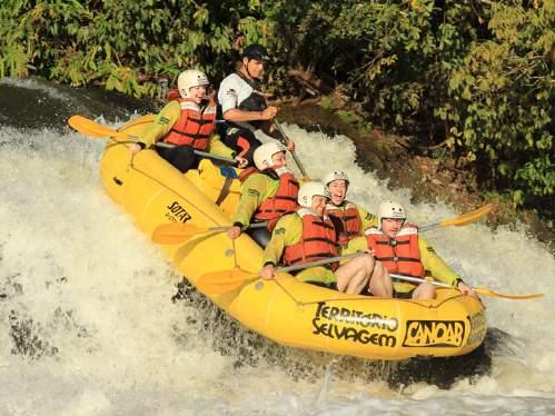 Programa 9 As 29 corredeiras são a grande atração do Rafting no Jacaré, sendo sete de classe III ou acima.