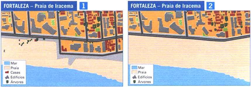 a) Qual das imagens é a mais adequada para fazer um mapa?