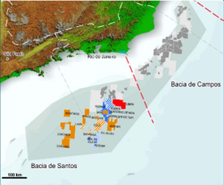 Contrato de Partilha de Produção O bloco de Libra foi o primeiro bloco licitado e foi adquirido com a oferta mínima de óleo lucro 2010 Marco