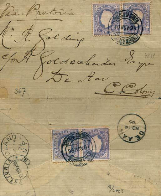 1886 D. Luís I fita direita impressão com relevo L Marques 10.