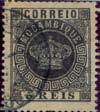 Os selos das taxas de 10, 20, 25, 40, 100, 200 e 300 rs, apresentam variedades de cor.