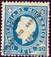 1895 Emissão Comemorativa do 7º Centenário de Santo António, selos de D.