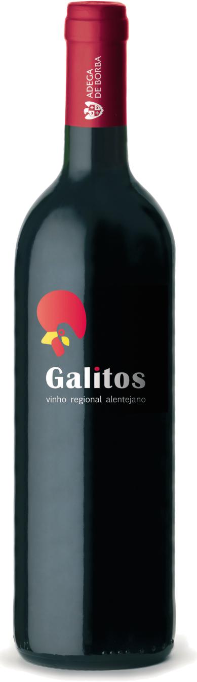 Galitos Regional 16 a 18ºC 13,0% vol Castelão, Trincadeira e Aragonez - Rubi.