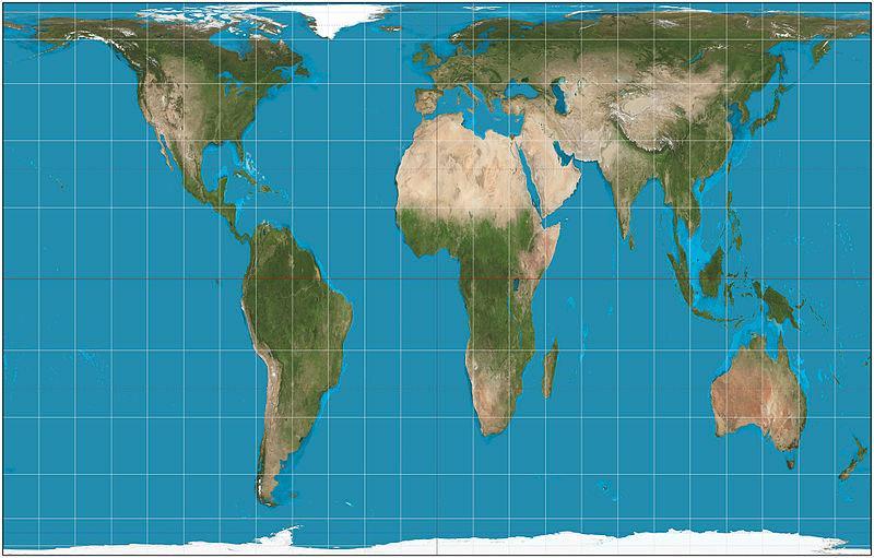 0 Unported Imagem: CaseyPenk, Vardion / 180 degree rotated map of the world / 6 June 2008 / Public