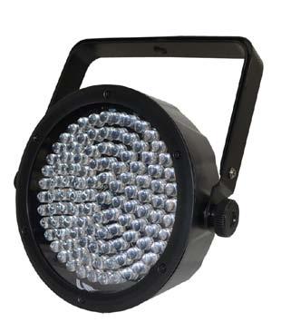 LED NEO LED PAR 38 Slim Voltagem: 110-240V AC, 50/60Hz Consumo: 9W DMX 512 75 LED RGB (25