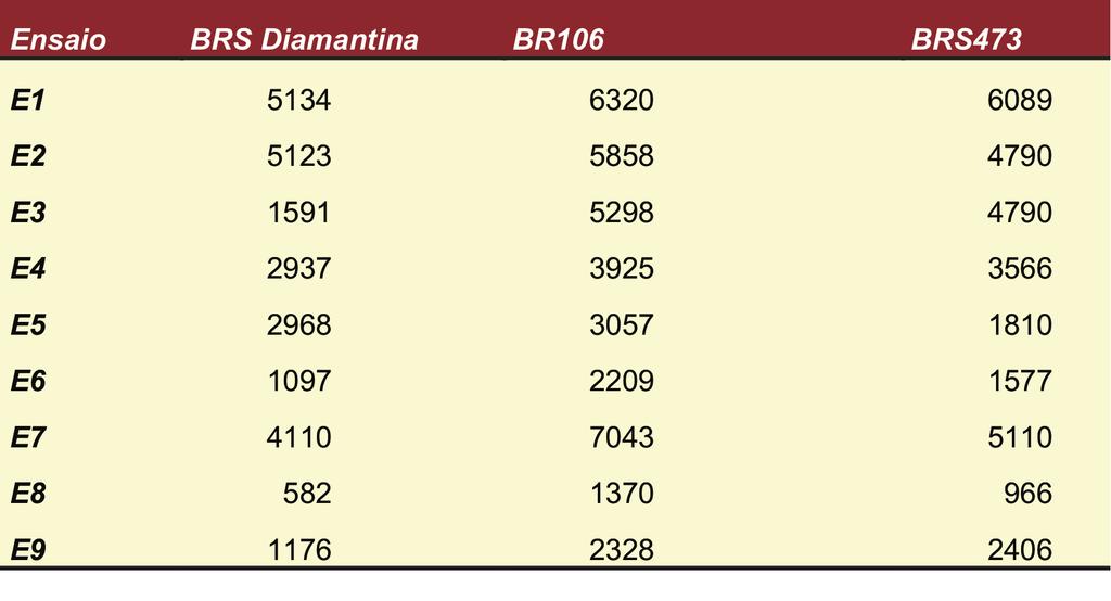 Variedade de Milho BRS Diamantina opção para aproveitamento da palha no artesanato 5 Tabela 4.