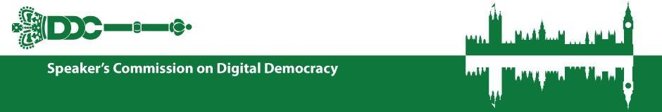 a Comissão da Democracia Digital Anunciada pelo Presidente da Câmara dos Comuns numa intervenção perante a Hansard Society em 27 de novembro de 2013 Revolução