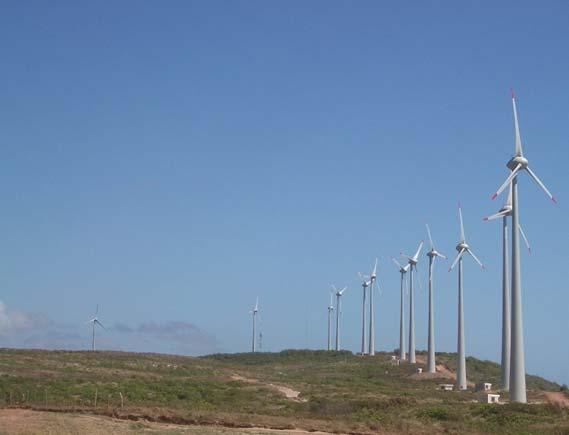 Parque Eólico de Osório, Sangradouro e Índios - RS (CRESESB, 2006) 50 MW 50