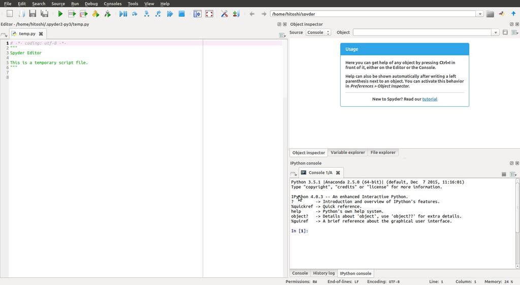 Partes Principais da Interface Clique na aba - ipython